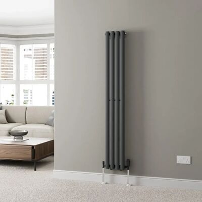 DuraTherm - Anthracite Designer Radiator - 1600x240mm - Radiator DuraTherm - Anthracite Designer Radiator - 1600x240mm - Radiator