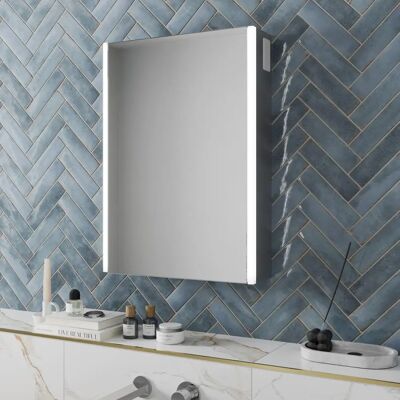 Unbranded Bathroom LED Mirror Cabinet - Bluetooth & Wireless Speakers - 700 x 500mm - Bathroom Mirror Cabinet Unbranded Bathroom LED Mirror Cabinet - Bluetooth & Wireless Speakers - 700 x 500mm - Bathroom Mirror Cabinet