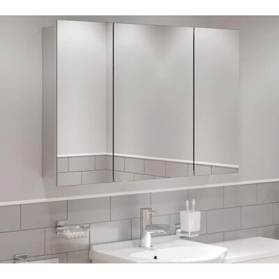 Unbranded - Triple Door Mirror Cabinet - Bathroom Cabinet Unbranded - Triple Door Mirror Cabinet - Bathroom Cabinet
