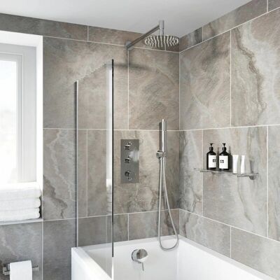 Architeckt Thermostatic Round Shower Ceiling Mounted Head - Shower Head Architeckt Thermostatic Round Shower Ceiling Mounted Head - Shower Head