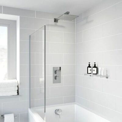 Architeckt - Thermostatic Concealed Square Shower Bath Filler - Wall Mounted Architeckt - Thermostatic Concealed Square Shower Bath Filler - Wall Mounted
