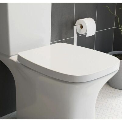 Affine - Bayeux Slim - Top Fix - White - Toilet Seat Affine - Bayeux Slim - Top Fix - White - Toilet Seat