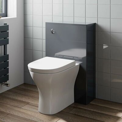 Artis - Arles - Grey Gloss - 500mm - Toilet unit Artis - Arles - Grey Gloss - 500mm - Toilet unit