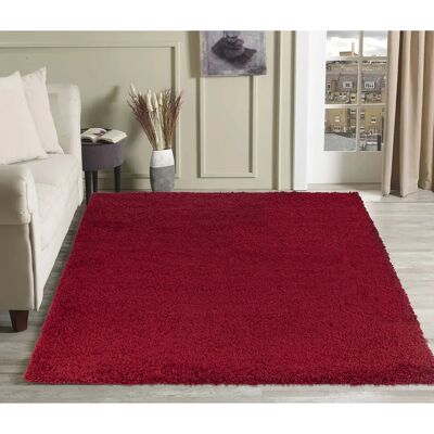 Smart Living Ltd Red 200x290cm Luxury Modern Shaggy Rug Smart Living Ltd Red 200x290cm Luxury Modern Shaggy Rug