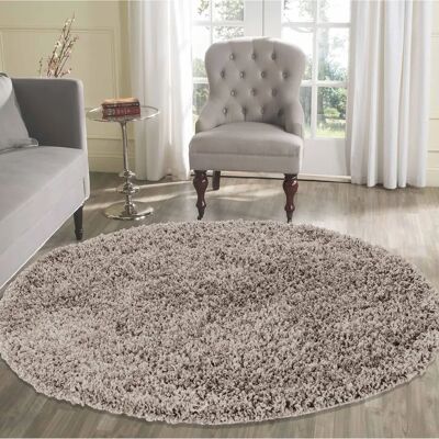 Serdim Rugs - Round 120x120 - Light Beige - 45mm - Rug Serdim Rugs - Round 120x120 - Light Beige - 45mm - Rug