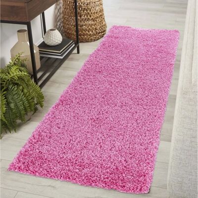 Serdim - Shaggy Rug - Pink - 60x220cm - Rug Serdim - Shaggy Rug - Pink - 60x220cm - Rug