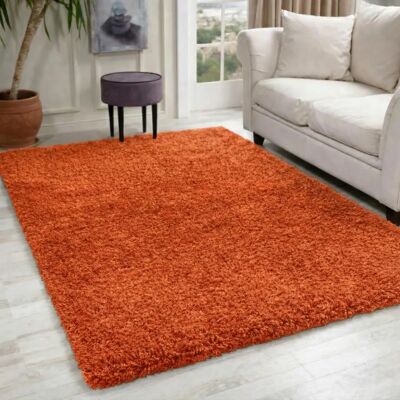 Serdim - Living Room Shaggy - Orange - 160x230cm - Rug Serdim - Living Room Shaggy - Orange - 160x230cm - Rug