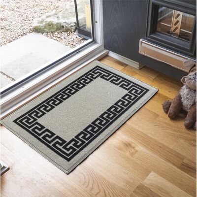 Serdim Rugs - Rectangle 40x60 - GREY - Greek key - Door mat Serdim Rugs - Rectangle 40x60 - GREY - Greek key - Door mat