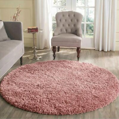 Serdim Rugs - Round 120x120 - Baby Pink - Rug Serdim Rugs - Round 120x120 - Baby Pink - Rug