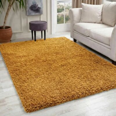 Serdim - Living Room Shaggy - Gold - 120x170cm - Rug Serdim - Living Room Shaggy - Gold - 120x170cm - Rug