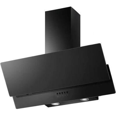 ElectriQ 90cm Angled Cooker Hood - Black Glass ElectriQ 90cm Angled Cooker Hood - Black Glass