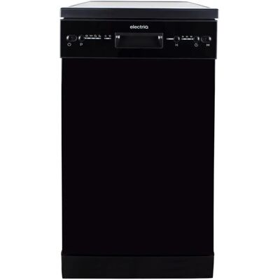 Electriq - Slimline Dishwasher - Black - 10 Place - Dishwasher Electriq - Slimline Dishwasher - Black - 10 Place - Dishwasher