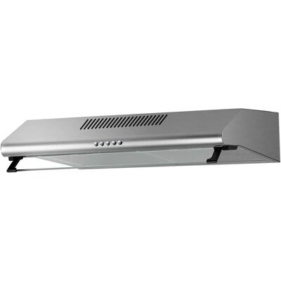 electriQ - 60cm Visor - Top & Rear - Stainless Steel - Cooker Hood electriQ - 60cm Visor - Top & Rear - Stainless Steel - Cooker Hood