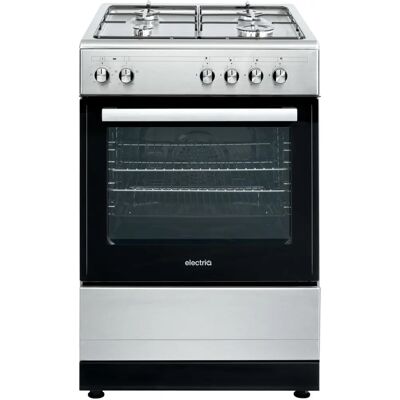 Electriq - Eqdfsc60a - Stainless Steel - Dual Fuel - Cooker Electriq - Eqdfsc60a - Stainless Steel - Dual Fuel - Cooker