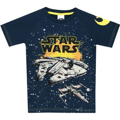Camiseta Star Wars Millennium Falcon azul - Camiseta Camiseta Star Wars Millennium Falcon azul - Camiseta