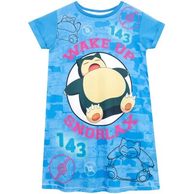 Nuit de Pokemon Snorlax - Phosphorescente - Bleu - 10-11 Ans - Publicité Nuit de Pokemon Snorlax - Phosphorescente - Bleu - 10-11 Ans - Publicité
