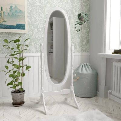 Vida Designs Nishano - White - Floor-standing mirror Vida Designs Nishano - White - Floor-standing mirror