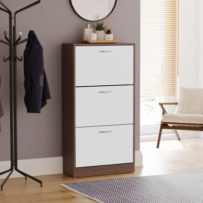 Vida Designs - Wood Drawer Box - Noyer - Blanc - Drawer Box - Publicité Vida Designs - Wood Drawer Box - Noyer - Blanc - Drawer Box - Publicité