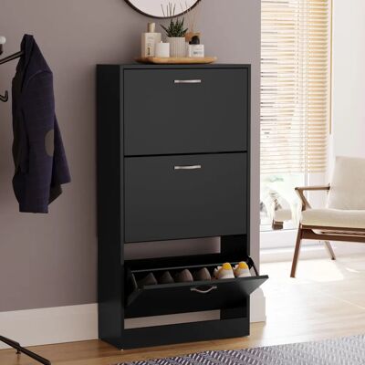 Home Discount Armoire à Chaussures à 3 Tiroirs - Armoire à Chaussures - Publicité Home Discount Armoire à Chaussures à 3 Tiroirs - Armoire à Chaussures - Publicité