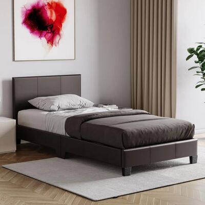 Vida Designs - Lisbon Bed - Brown - 3ft Single - Bed frame Vida Designs - Lisbon Bed - Brown - 3ft Single - Bed frame