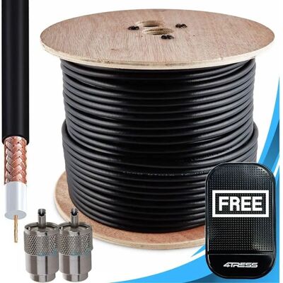 Moonraker Black Mini8 50m Coaxial Cable Low Loss for CB Radio - Product Type Moonraker Black Mini8 50m Coaxial Cable Low Loss for CB Radio - Product Type
