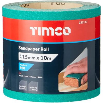 TIMCO 231117 - Zielony papier ścierny 80 grit TIMCO 231117 - Zielony papier ścierny 80 grit