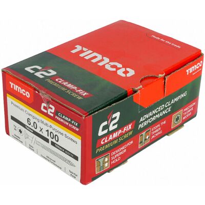 Timco - C2 Clamp-Fix - Gold - Woodscrews Timco - C2 Clamp-Fix - Gold - Woodscrews