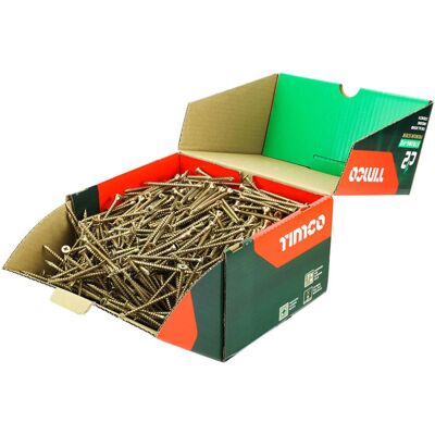 TIMCO C2 Strong-Fix Gold Woodscrews - 5.0 x 80 - Woodscrews TIMCO C2 Strong-Fix Gold Woodscrews - 5.0 x 80 - Woodscrews