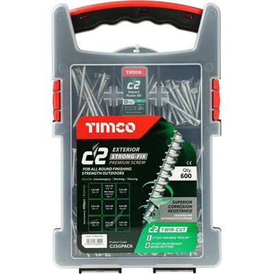 Śruby Timco C2 Strong-Fix Srebrne - 600 Sztuk Śruby Timco C2 Strong-Fix Srebrne - 600 Sztuk