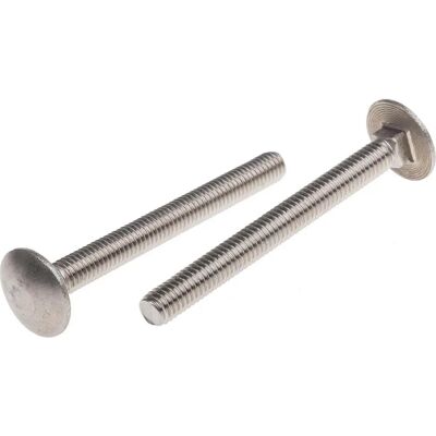 RS PRO Edelstahl M6 60mm Flachkopf Schraube - DIN 603 RS PRO Edelstahl M6 60mm Flachkopf Schraube - DIN 603