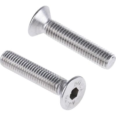 RS PRO Edelstahl M8 x 40mm Innensechskant Senkkopfschraube - Schraube RS PRO Edelstahl M8 x 40mm Innensechskant Senkkopfschraube - Schraube