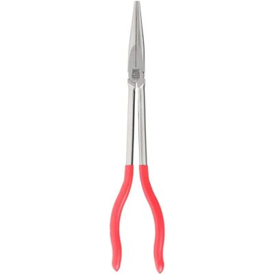 RS PRO Lange Flachrundzange - 279 mm, Gerade/Rechtwinklig, C-Stahl RS PRO Lange Flachrundzange - 279 mm, Gerade/Rechtwinklig, C-Stahl