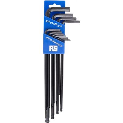 RS PRO Innensechskantschlüssel-Set - 12 Stück, Imperial, L-Form, Kugelkopf RS PRO Innensechskantschlüssel-Set - 12 Stück, Imperial, L-Form, Kugelkopf