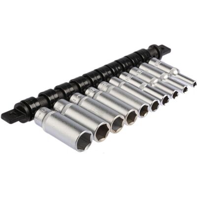 RS PRO Chrom-Vanadium Steckschlüsselsatz - 10 Teile - 1/4 Zoll Quadratischer Antrieb - Tief RS PRO Chrom-Vanadium Steckschlüsselsatz - 10 Teile - 1/4 Zoll Quadratischer Antrieb - Tief