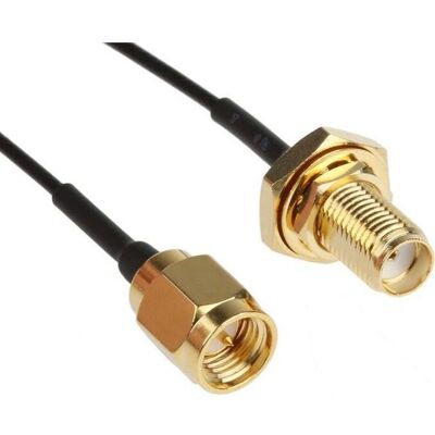 RS PRO Koaxialkabel 50Ω SMA-SMA 300mm Schwarz RS PRO Koaxialkabel 50Ω SMA-SMA 300mm Schwarz