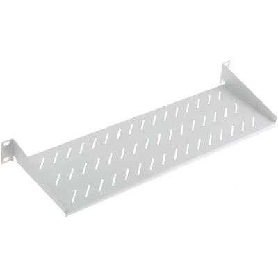 RS PRO Stahl Belüfteter 1U Regal - 25kg Max - 150x483mm RS PRO Stahl Belüfteter 1U Regal - 25kg Max - 150x483mm