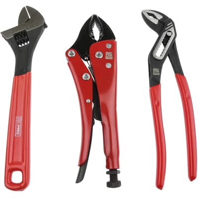 RS PRO Stahlwerkzeugset - 250mm Zangen & Schraubenschlüssel - Automobil & Schweißen RS PRO Stahlwerkzeugset - 250mm Zangen & Schraubenschlüssel - Automobil & Schweißen