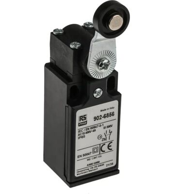 RS PRO Interrupteur de fin de course - IP65, 400V, 10A, Leva à rouleau - Publicité RS PRO Interrupteur de fin de course - IP65, 400V, 10A, Leva à rouleau - Publicité