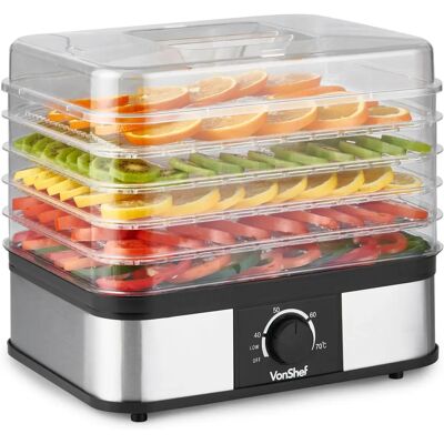 Vonshef - Food Dehydrator 5 Tier - 40-70°C - 250W - Dehydrator Vonshef - Food Dehydrator 5 Tier - 40-70°C - 250W - Dehydrator