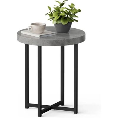 Vonhaus - Mosley - Grey - Round - Side Table Vonhaus - Mosley - Grey - Round - Side Table