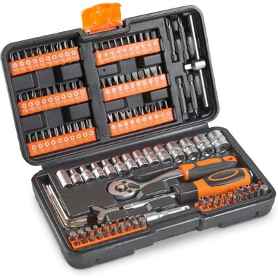 VonHaus 130pc Socket & Bit Set - Multi-Use Tool Kit VonHaus 130pc Socket & Bit Set - Multi-Use Tool Kit