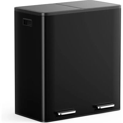 VonHaus - Recycling Kitchen Bin 60L - Black - Trash bin VonHaus - Recycling Kitchen Bin 60L - Black - Trash bin
