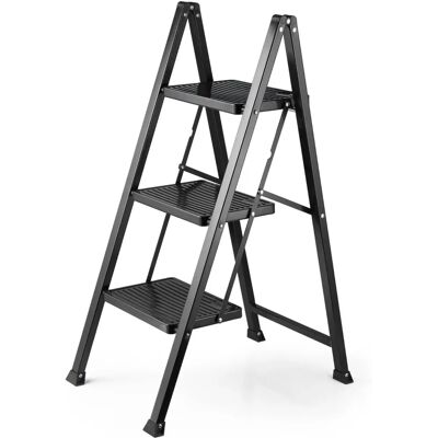Vonhaus - Slim 3 Step - Folding - Anti-slip feet - Step ladder Vonhaus - Slim 3 Step - Folding - Anti-slip feet - Step ladder