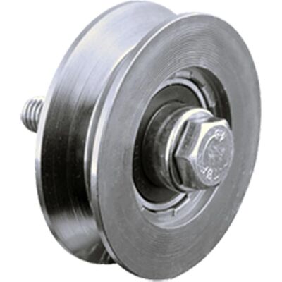 Rueda en V de 120mm - Rodamiento de bolas - Acero Rueda en V de 120mm - Rodamiento de bolas - Acero
