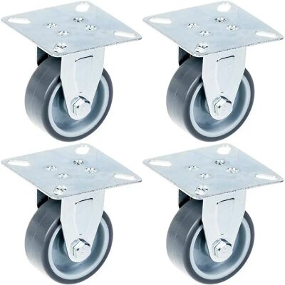 ZHONGSHAN 50mm 2" Gray Rubber Wheels - Wheels ZHONGSHAN 50mm 2" Gray Rubber Wheels - Wheels
