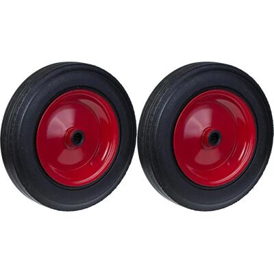 Injectaplas 16" Rubber Wheel Set - Heavy Duty 1000kg Injectaplas 16" Rubber Wheel Set - Heavy Duty 1000kg