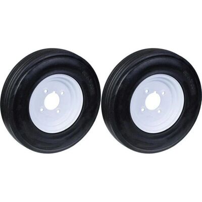 Injectaplas 400mm 16" Wheel Rubber Tyre - Set of 2 - Strong 1000kg Capacity Injectaplas 400mm 16" Wheel Rubber Tyre - Set of 2 - Strong 1000kg Capacity