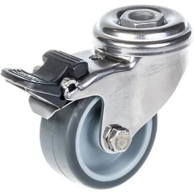 PARNELLS Ruota in acciaio inox da 50mm con freno - Ruota PARNELLS Ruota in acciaio inox da 50mm con freno - Ruota