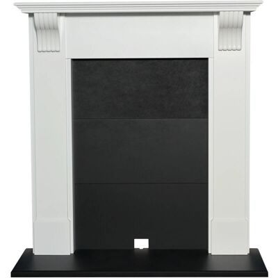 Adam - Harrogate - White-Black - Electric Fireplace Adam - Harrogate - White-Black - Electric Fireplace