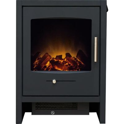 Adam Bergen Electric Stove - Charcoal Grey - Modern Fireplace Solution Adam Bergen Electric Stove - Charcoal Grey - Modern Fireplace Solution